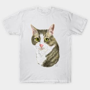 Cat With Green Eyes T-Shirt